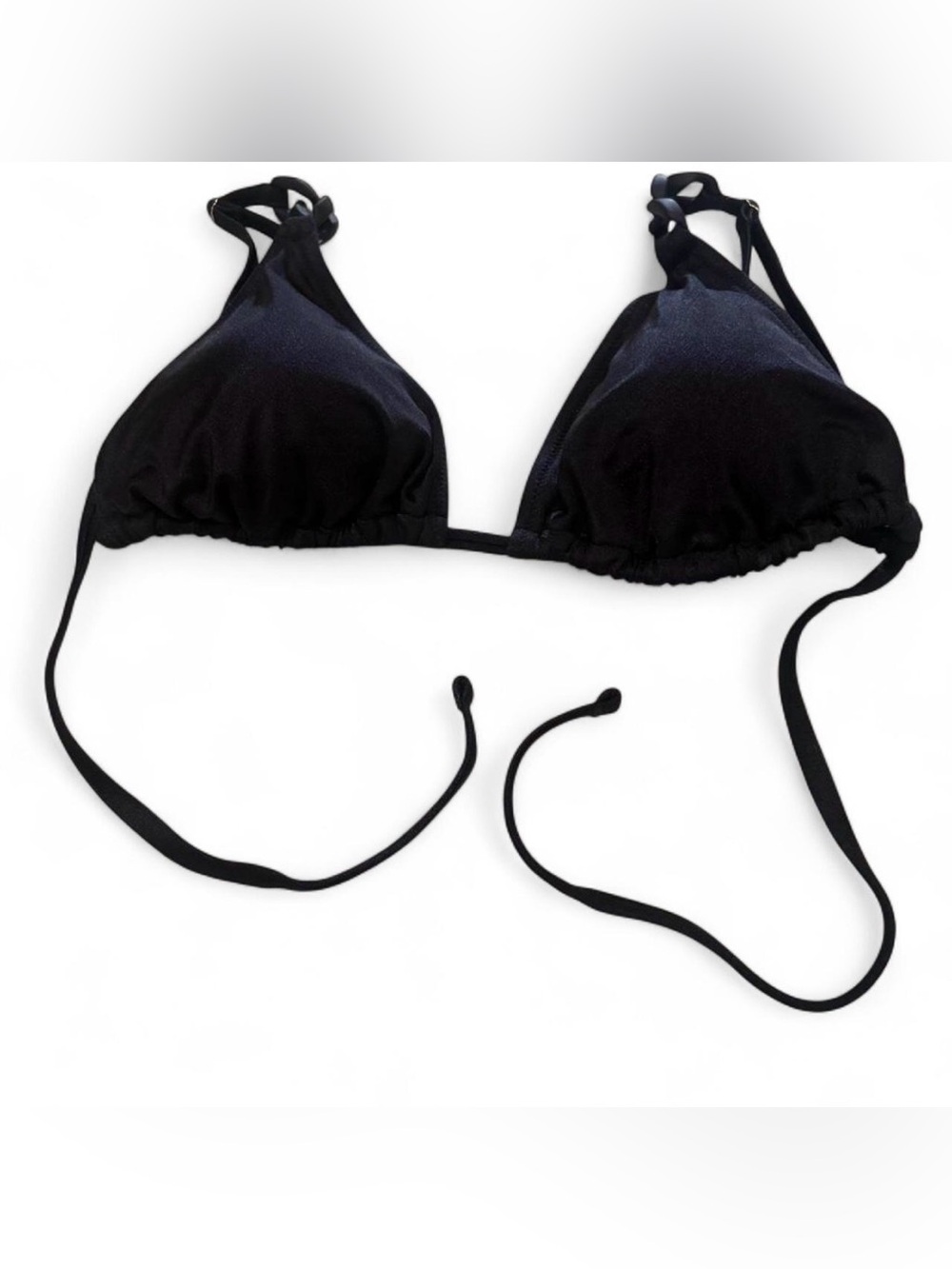 Source Unknown Black Triangle Bikini Top